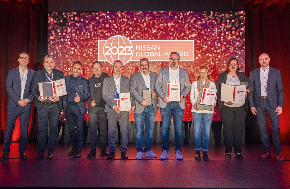 Nissan ehrt deutsche Händler mit Global Award 2023 für Kundenzufriedenheit