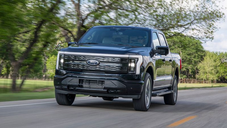 Der Ford F-150 Lightning ist ein elektrischer Pick-up.(Bild:  Ford)