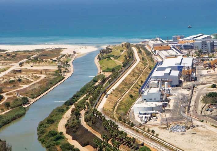 Hadera, Israel - the largest operating SWRO plant in the world with a capacity of 127M m3/year (Source: IDE Technologies)