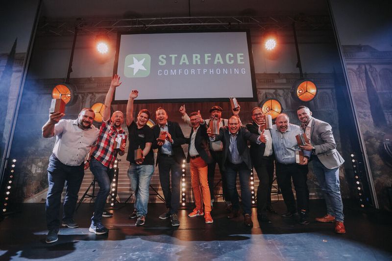 Gewinner der diesjährigen STARFACE Best Partner Award-Verleihung unter sich. (Bild: Starface)