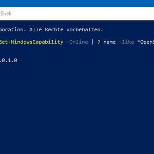 Installieren des SSH-Servers in Windows Server 2019(Bild:  Microsoft / Joos)