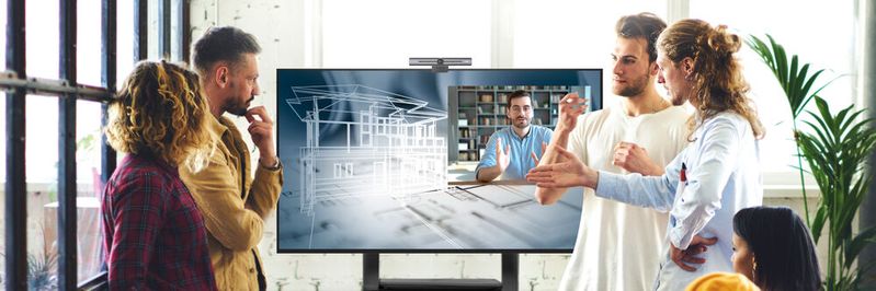 Die Displays der CS-Serie von BenQ sind mit ihrer 4K-Auflösung sowie den innovativen  Features für Präsentationen, Kollaborationen und Videokonferenzen die perfekten Partner  in der modernen Arbeitswelt.(Bild:  BenQ)
