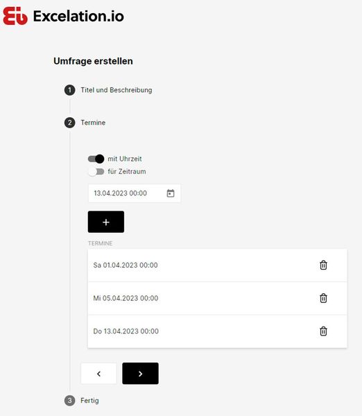 Verschiedene Uhrzeiten mit Pin-It. (Bild: Joos / Dr. Eckhardt + Partner GmbH)