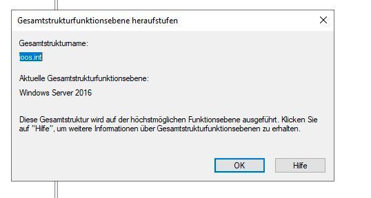 Anzeigen der Gesamtstrukturebene von AD. (Joos)
