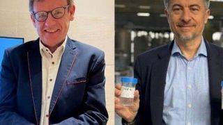 Von links: Uwe Echteler, COO der Landbell Group und Emmanuel Ladent, CEO von Carbios (Bild: Carbios)