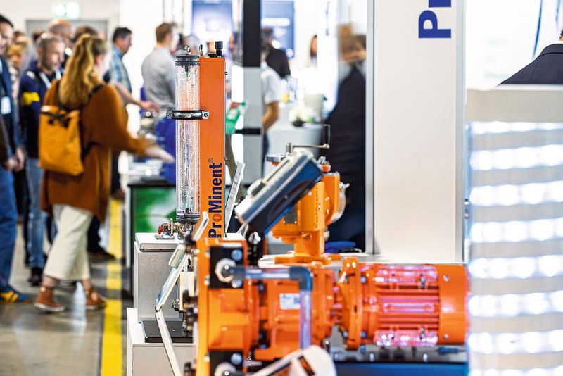 Auf der Pumps & Valves wurden die neuesten Fortschritte in der Pumpen- und Ventiltechnologie präsentiert, und und zwar in Synergie mit den Parallelmessen Aqua Suisse und maintenance Schweiz.   (Bild: Easyfairs/Sara Barth)
