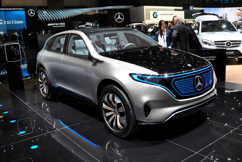 Auch der EQ wurde bereits im vergangenen Jahr vorgestellt. Er zeigt die Vision eines kommenden Elektro-Modells von Mercedes. (Wehner / »kfz-betrieb«)
