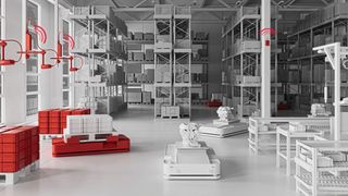 Das Automatische Materialabrufsystem (AMS) Nexy steuert die Nachschubversorgung von nicht bestandsgeführten Materialien oder Bauteilen. (Bild: Steute Technologies GmbH & Co. KG, Löhne)