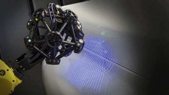 Von der einfachen Integration bis zur schnellen und simplen Installation hilft der Metra Scan 3D-R dabei, die automatisierten Qualitätssicherungsprozesse zu beschleunigen und somit die Markteinführungszeit zu verkürzen.(Bild:  Creaform)