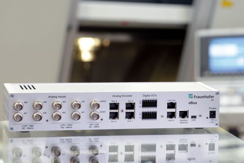 With its many inputs and outputs, the V-Box can be implemented in existing manufacturing systems. (Fraunhofer IPT)