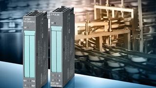Die beiden Technologie-Baugruppen 2 Pulse und 1 Step für das dezentrale Peripheriesystem Simatic ET 200S  (Bild: Siemens)