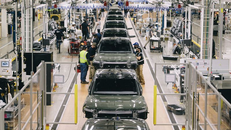Rivian baut bislang Fahrzeuge Normal in Illinois.(Bild:  Rivian)