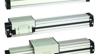 Viel Hub bei hochkompakter Bauform bieten die kolbenstangenlosen Kurzzylinder von Airtec. (Airtec)