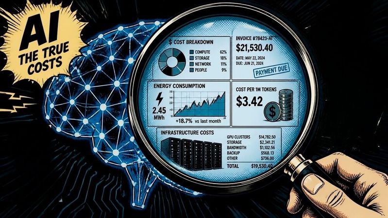 Die Lösung Apptio AI Value & ROI verknüpft KI-Ausgaben und Token-Kosten mit messbaren Geschäftsergebnissen. Technologie- und Finanzführungskräfte können Umsatz, Kosten, Geschwindigkeit, Produktivität und Risiko ihrer KI-Initiativen verfolgen.(Bild:  Canva / KI-generiert)