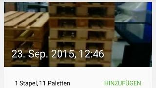 Foto schießen, Paletten zählen und Tauschdokument per E-Mail verschicken: die neue App „PalletCheck Express“. (Bild: Fraunhofer-IML)