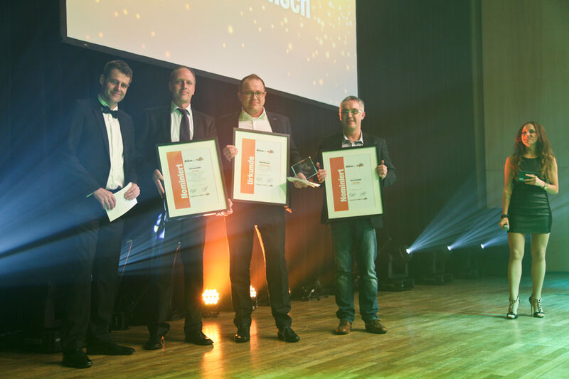 Die Nominierten und der Gewinner der Kategorie „Bester Unternehmer“ (Bild: Brodos)