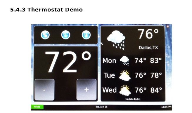 Display-Installation BB-View: Thermostat Demo (Bild: Farnell)