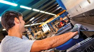 Am Produktionsstandort in Berka/Werra hat sich August Bertrams auf die Bearbeitung großformatiger Bleche spezialisiert. (Bild: Bertrams)