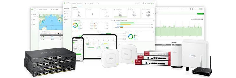 Die für KMUs konzipierte Cloud-Networking-Lösung Nebula unterstützt Wi-Fi-6E-Access-Points, Multigigabit-Switches, Firewalls und mobile Router.