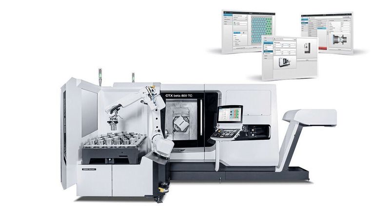 Der Robo2Go ist ein flexibles Werkstück-Handling für Drehmaschinen. (Joerg Dieckmann)