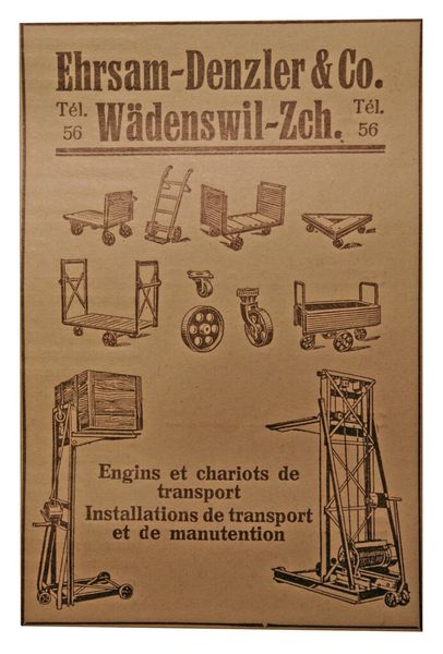 Publicité originale datant de janvier 1933, date de l'éclosion du MSM, Marché Suisse des Machines. (Image: MSM / Document d'archive)