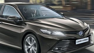 Der Toyota Camry ist in der achten Generation bereits seit 2017 in den USA erhältlich. Anfang 2019 kommt er auch nach Westeuropa. (Bild: Toyota)