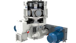 La prensa de matriz plana 60–1500 es adecuada para la compactación de los más diversos flujos de residuos reciclables y de biomasa. (Imagen:Amandus Kahl)