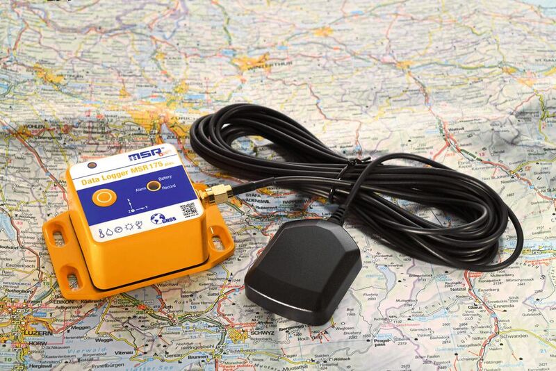 Der MSR175plus ist ein Transport-Datenlogger mit GPS/GNSS-Empfänger. Über 1.000 Schock- oder Stoßereignisse können damit registriert werden.  (Bild: MSR Electronics)