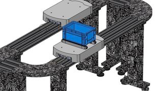 Das neue Intralogistk-System Stein link verbindet verschiedene Arbeitsstationen intelligent miteinander. Die batteriebetriebenen Shuttles tragen bis zu 80 Kilogramm. (Bild: Stein Automation)
