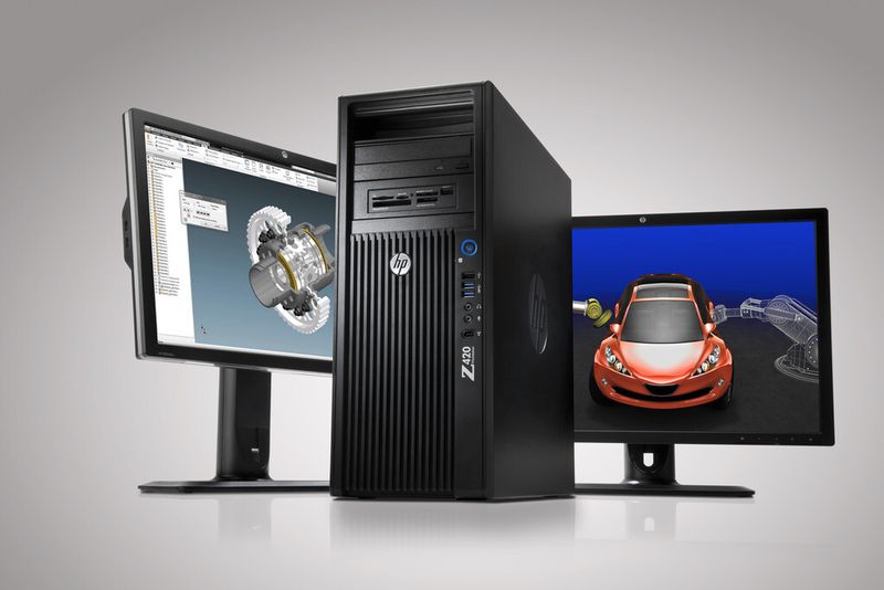 Die neue HP Z420 Workstation bietet bis zu 64 GB RAM Speicher sowie einen Hochgeschwindigkeitsspeicher von bis zu 15 TB.  (Bild: HP)