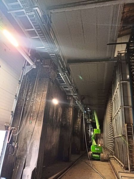 Das Transportsystem dient bei Presbeton zur Beförderung der Materialien, die bei der Produktion verwendet werden. (Bild: Lapp)