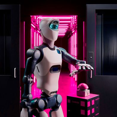 Agile One, der für die Industrie entwickelte humanoide Roboter von Agile Robots, mit der  Telekom Industrial AI Cloud trainieren. (Bild: Deutsche Telekom AG / Cindy Albrecht)