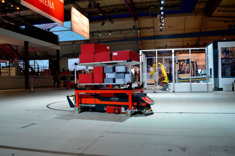 Impressionen von der World of Material Handling am 11. Juni 2018 in Mannheim. Gastgeber waren Linde und Dematic. (Sergio Caré-Lucas)