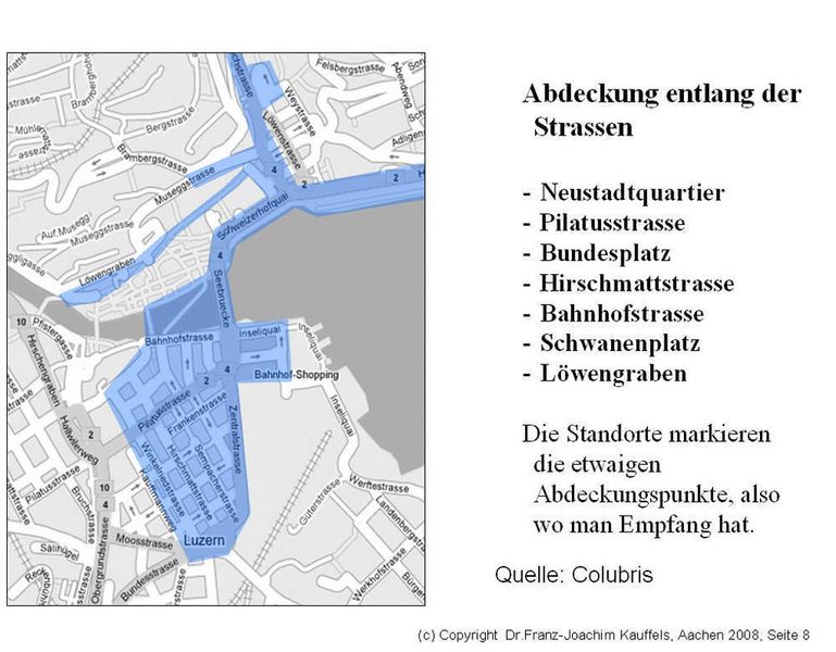 Abbildung 8: Abdeckungskarte Luzern (Archiv: Vogel Business Media)