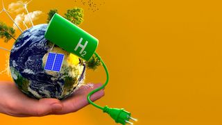 Wasserstoff als Energieträger – vor allem die grüne Variante – ist die Hoffnung in Sachen Klimaneutralität. Die Hannover Messe 2023 ist deshalb eine Bühne für das Know-how von gut 500 Unternehmen, die sich zusammen um die gesamte Wasserstoff-Lieferkette bemühen. (Bild: Deutsche Messe)