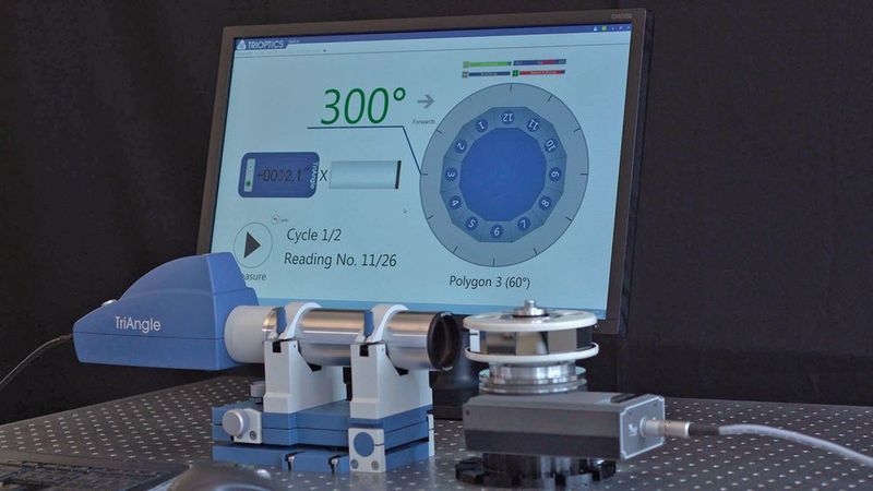 Elektronische Autokollimatoren der Triangle- Serie eignen sich für Winkelmessungen und Ausrichtungsaufgaben im Labor und der Produktion. (Trioptics)