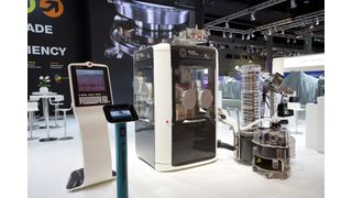 Großer Auftritt auf der Achema: Die Containment-Ausführung der FE 55. (Bild: Fette Compacting)