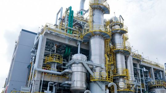 Die neue Citral-Anlage von BASF in Zhanjiang, China(Bild:  BASF)