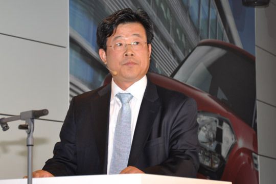 Jack Kim, Präsident von Kia Motors Deutschland, begrüßte die Gäste. (Archiv: Vogel Business Media)