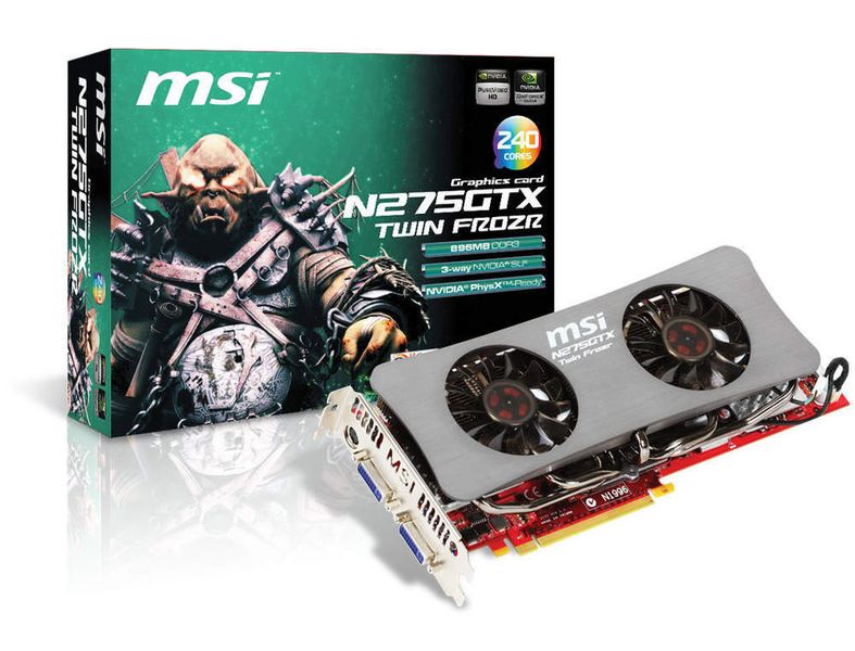 Auf der MSI-N275GTX Twin Frozr kommt die Nvidia-GPU GTX 275 zum Einsatz. (Archiv: Vogel Business Media)