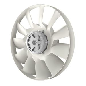 Außerdem kommen Hochvolt-Lüfter für einen Hersteller batterieelektrischer Schwerlastkraftwagen von dem Zulieferer. Das System kühlt den Elektromotor, die Batterie und die Elektronik oder die Brennstoffzelle des Fahrzeugs.(Bild:  Borg Warner)