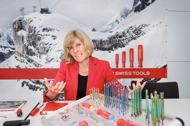 PB Swiss Tools trägt und verbürgt sich für Schweizer Qualität. Eva Jaisli sagt im SMM-Interview, das der Werkplatz Schweiz ein ausgezeichneter Standort sei, um qualitativ hochwertig Produkte zu fertigen. (Bild: Thomas Entzeroth)