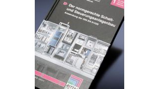 Start einer Serie: Auftakt einer Technik-Bibliothek bildet der Band „Der normgerechte Schalt- und Steuerungsanlagenbau“. (Bild: Rittal)