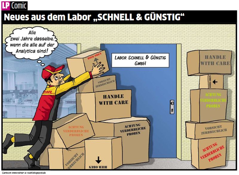 Übersicht unserer Bildergalerien (Comic: www.rainer-e-ruehl.blogspot.com) (Bild: LABORPRAXIS/Rühl)