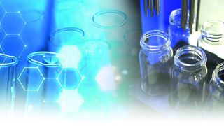 Abb.1: Aus den Nadeln des Abblasverdampfers strömt heiße Luft auf die Probenröhrchen. (Bild: Porvair)