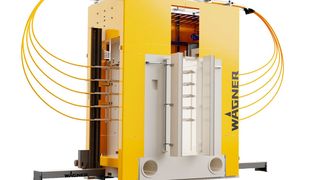 Mit der Pulverbeschichtungskabine S-Cube können Anwender ihre Produktivität durch den schnellen Farbwechsel steigern. (Wagner)