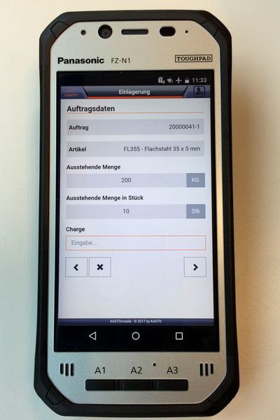 With Kasto's Sawing Machine App, users can use their smartphone or tablet to query, monitor and quickly respond to the status of their sawing machines anytime, anywhere on the company's premises. (Kasto)