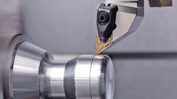 Leistungsstarke Cermet-Einsätze für die Feinbearbeitung (Bild: Kyocera)