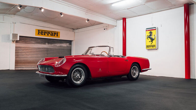 Der Ferrari 250 GT Series II Cabriolet von 1959 wird auf 850.000 bis 1,1 Millionen Euro geschätzt.