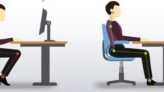 Eine falsche Körperhaltung am Schreibtisch kann schnell zu Verspannungen führen.  (©inegvin – stock.adobe.com)